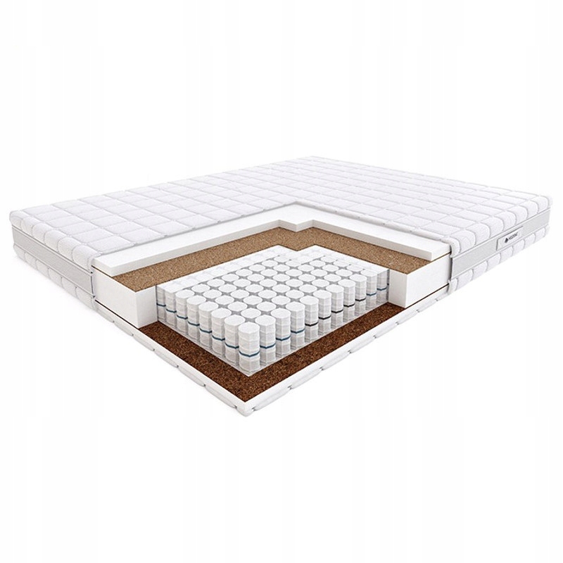 Materac 140x200 Pasodoble Hilding Tencel bardzo twardy sprężynowy