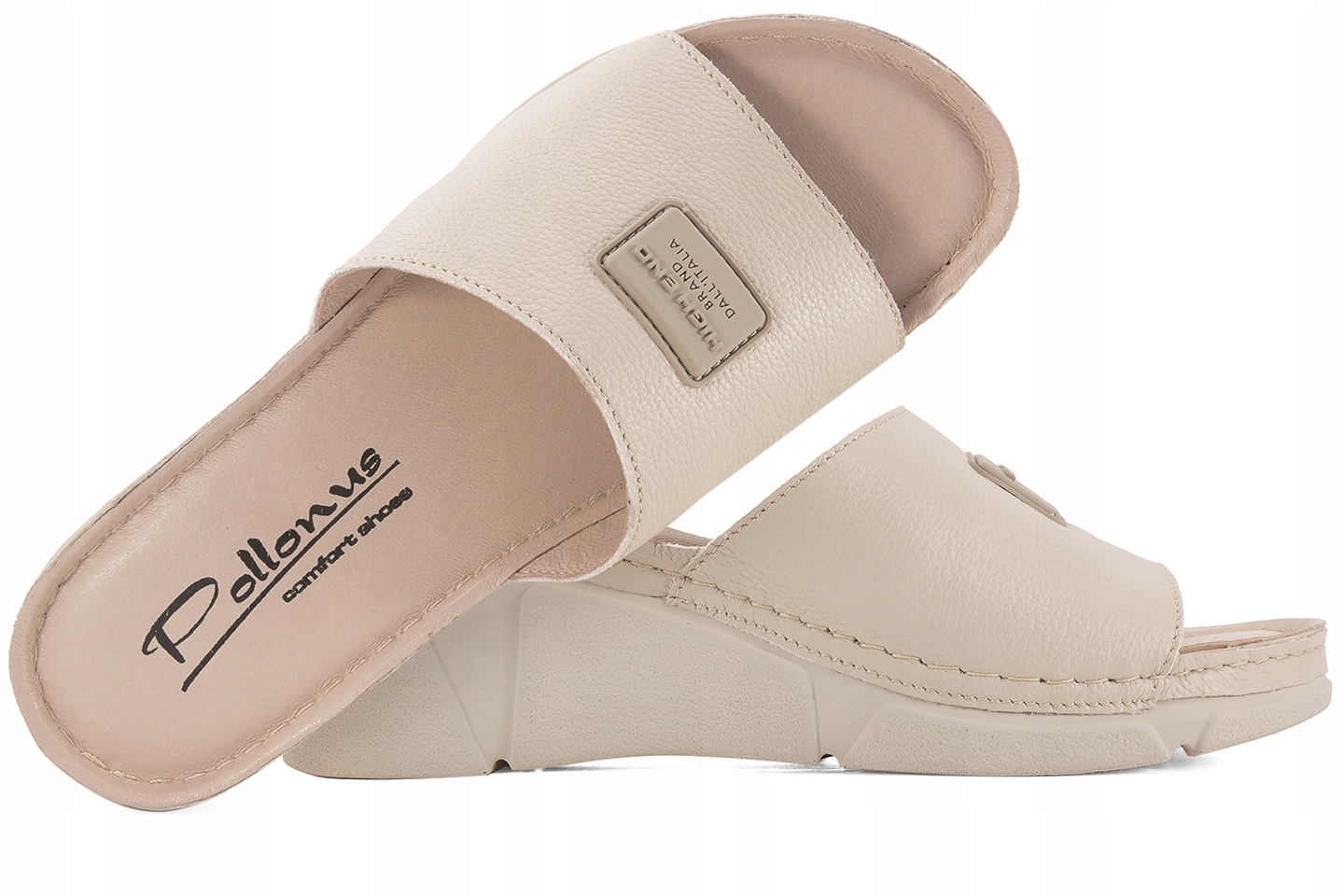 Pollonus 1526 Nazouváky Komfort Koturn Pu béžová