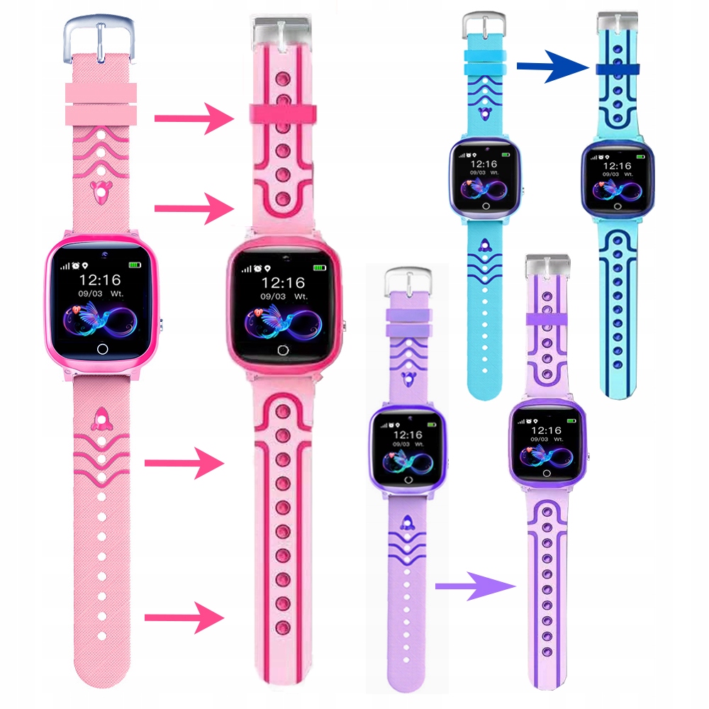 SMARTWATCH ZEGAREK DLA DZIECI TELEFON ROZMOWY POLSKIE MENU GPS Kompatybilność systemowa Android iOS