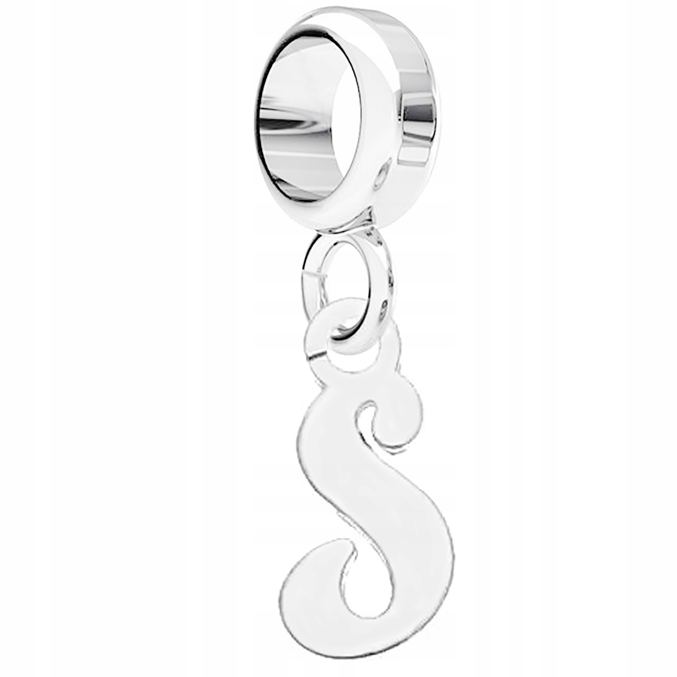 

Charms wiszący Literka S srebro 925