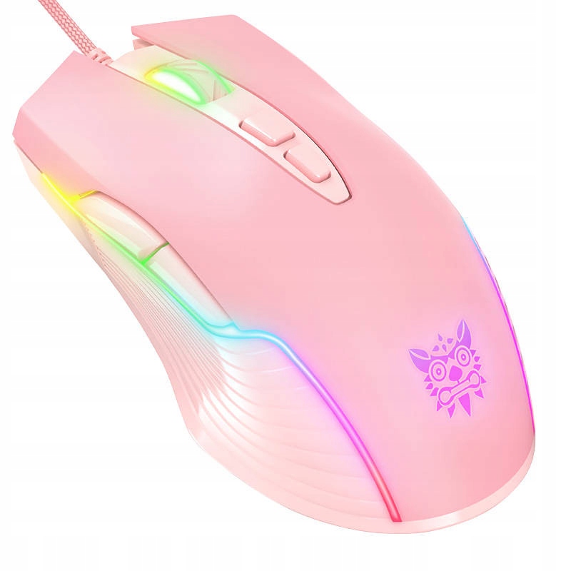 Onikuma Mysz Gamingowa CW905 Do Pc PS4 Xbox Ergonomiczna Z Led Różowa Z Dpi