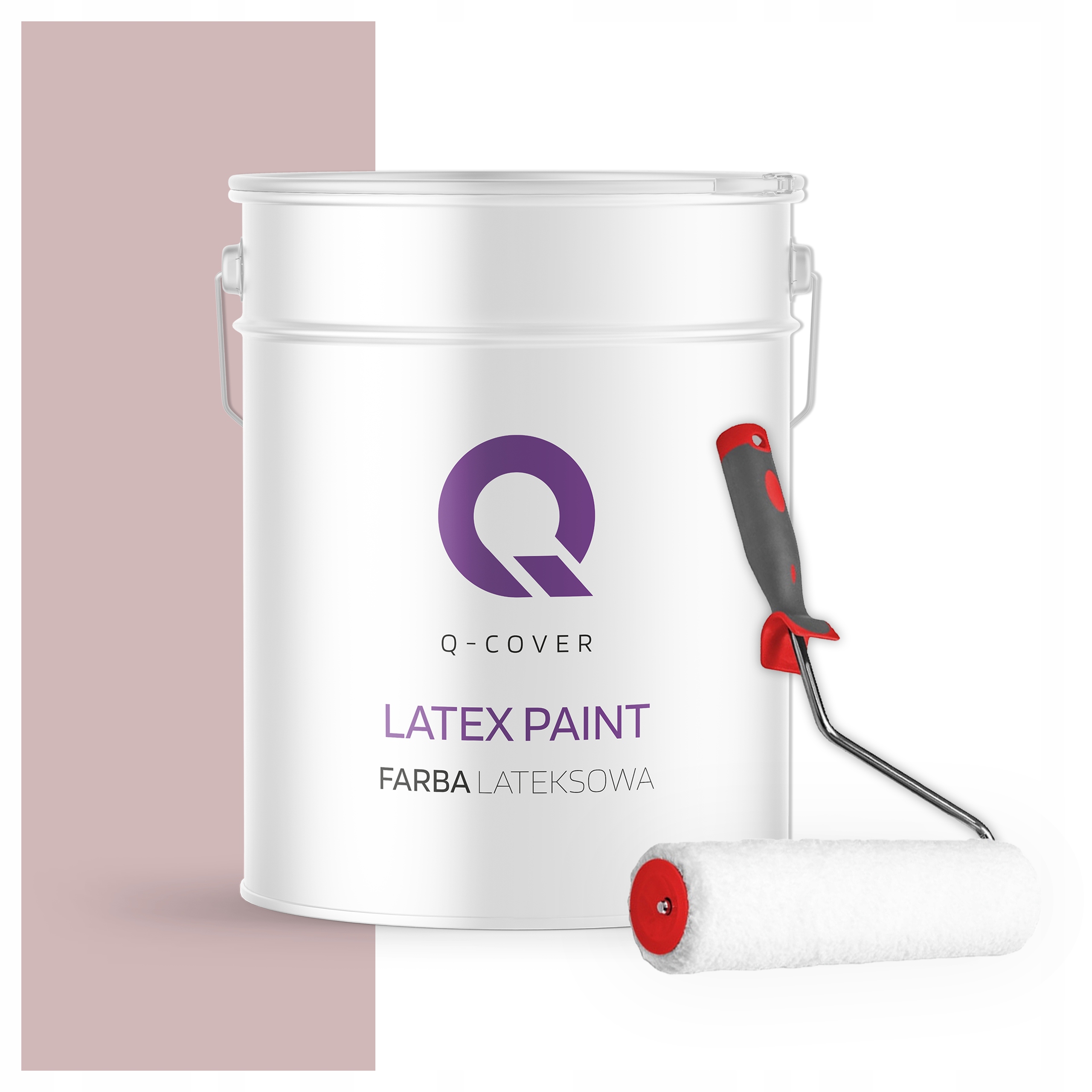Latexová farba na steny stropov Hlboká matná 10L Pudrová ružová H3250 valček