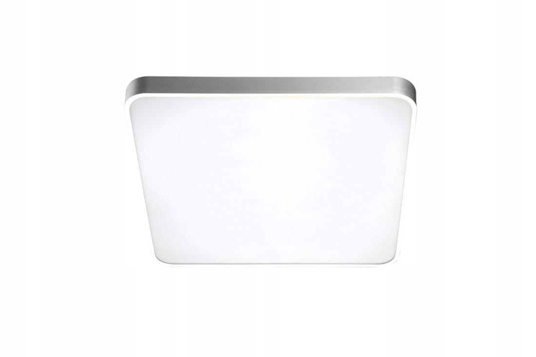 Plafon Quadro 50cm Led Cct srebrny 5600lm 2700-6500K do holu AZ2758 AZzardo