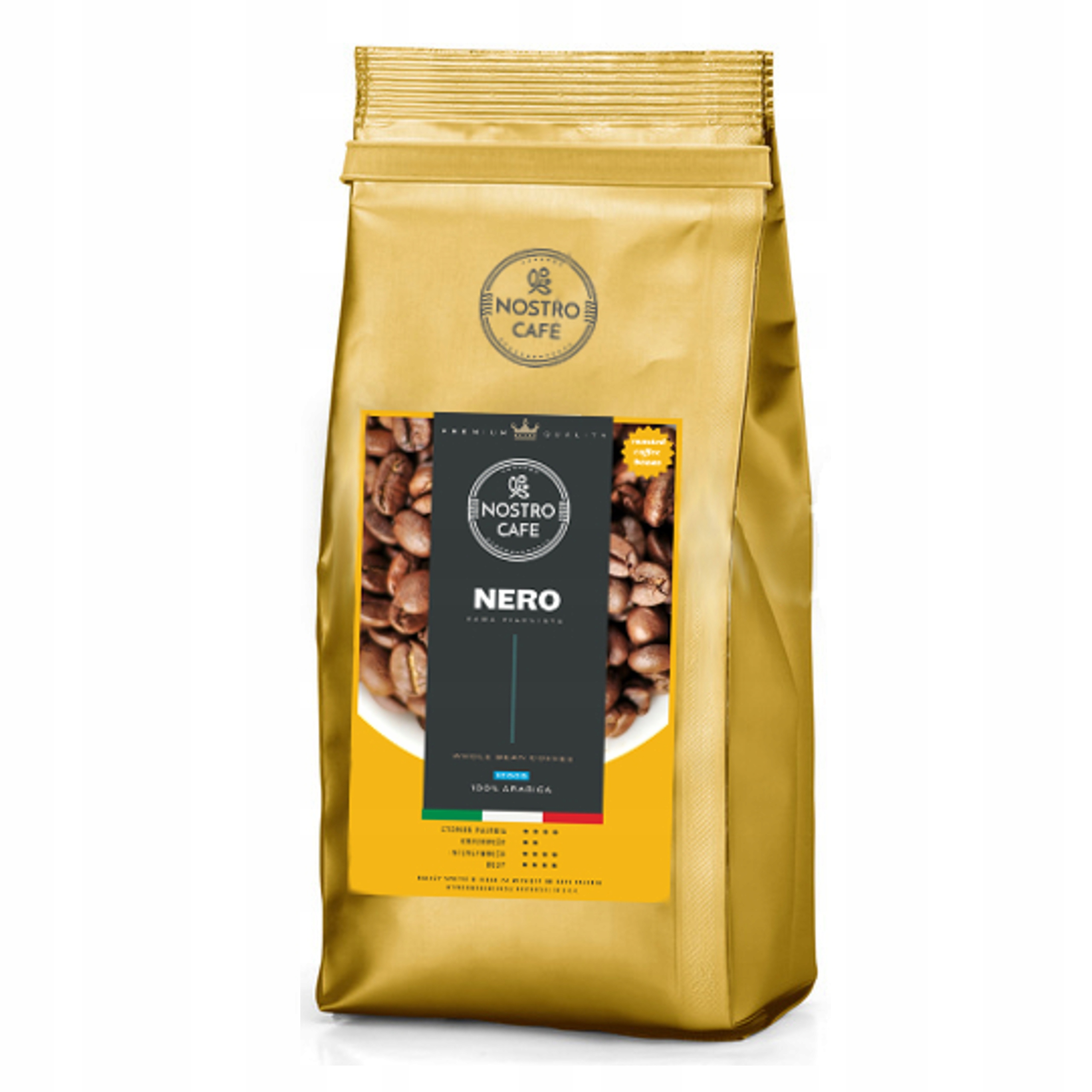 Levně Káva Zrnková 1KG Nero Arabika 100%