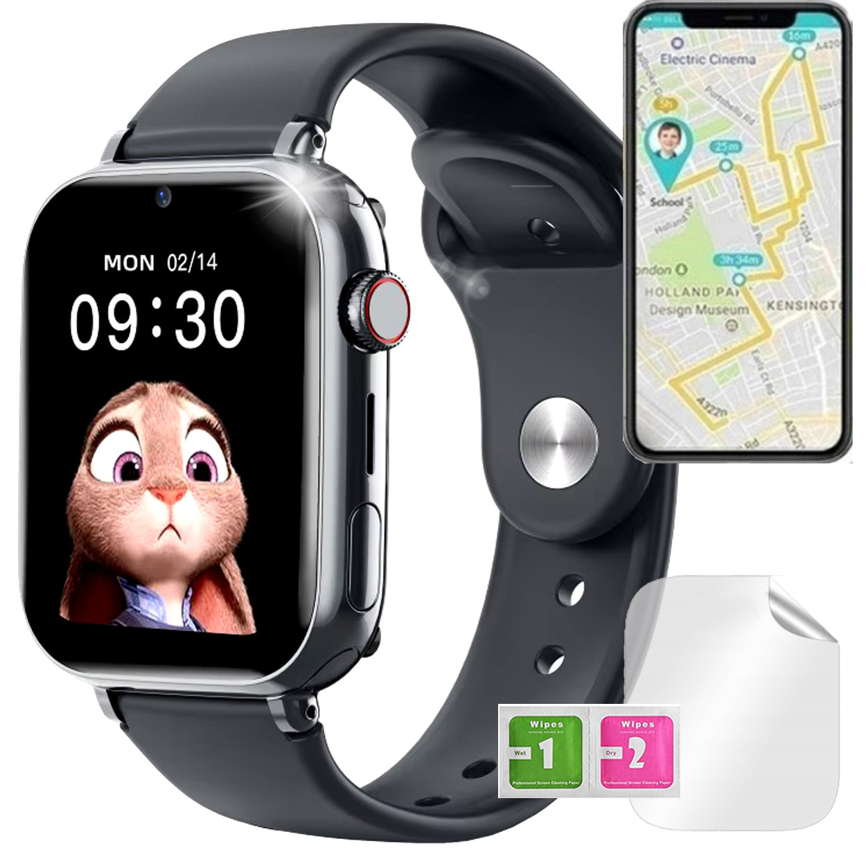 Zegarek Smartwatch Young Sim Pl Lokalizator Gps Wifi Lbs Sieć 4G