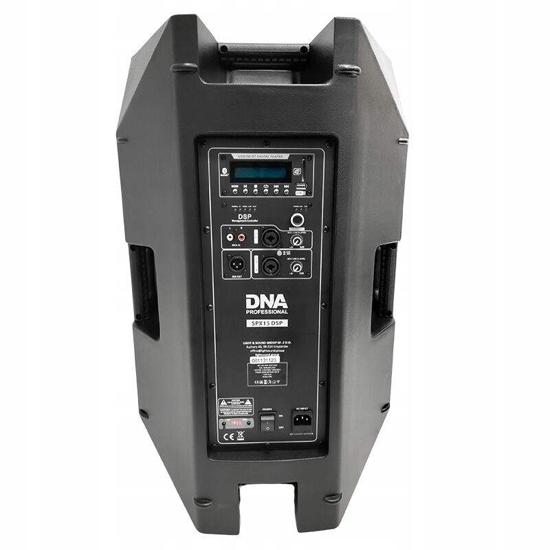 KOLUMNA GŁOŚNIKOWA AKTYWNA 15" 350W RMS BLUETOOTH USB SD MP3 DNA SPX15 DSP Kolor czarny