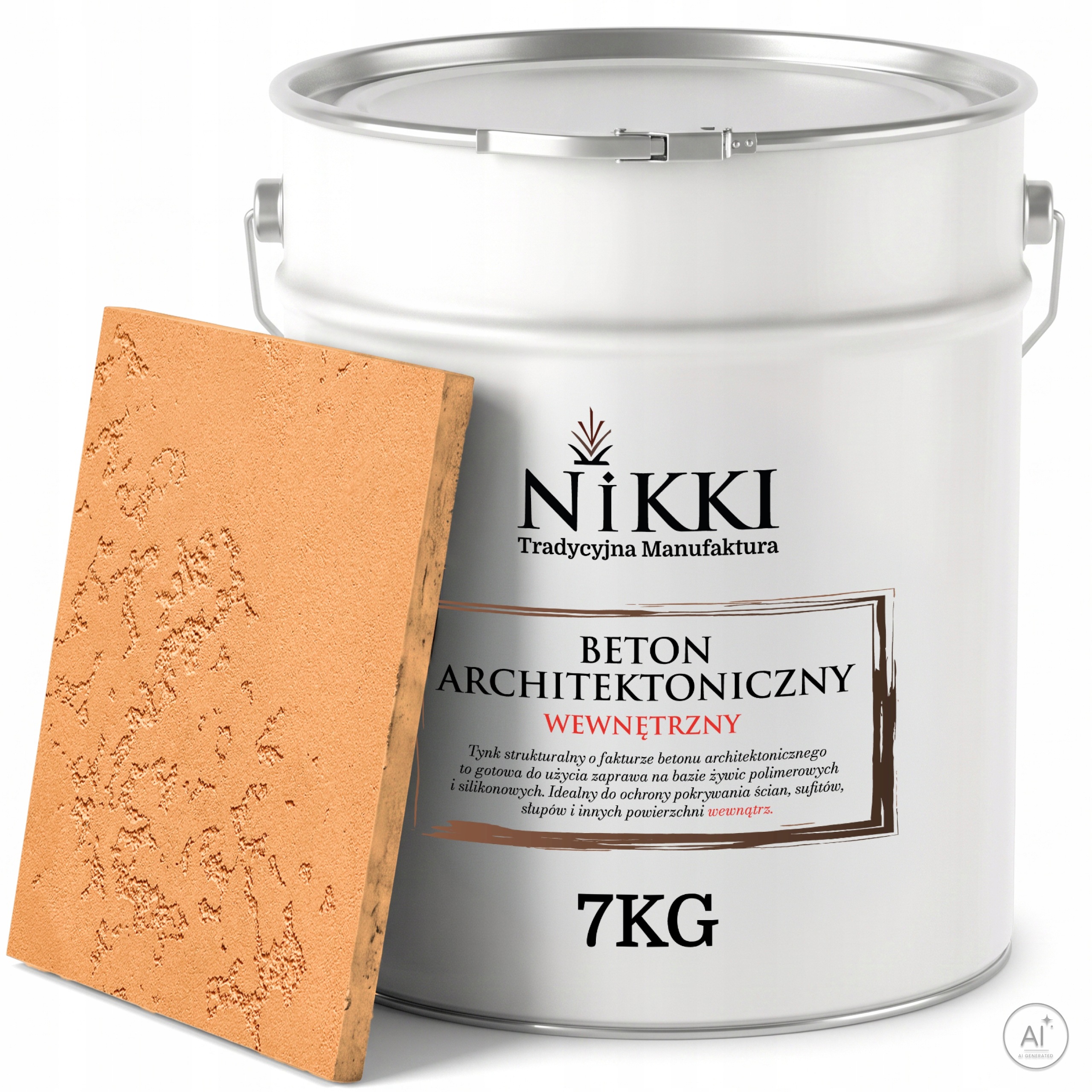 Dekorativní omítka s Betonu strukturou, vnitřní, 7 kg, karamelová, F596, výkonná