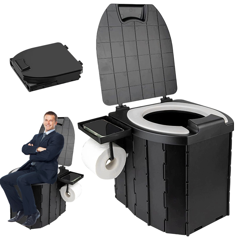Toaleta Turystyczna Składana Wc Kempingowa Samochodowa Mocna Przenośna