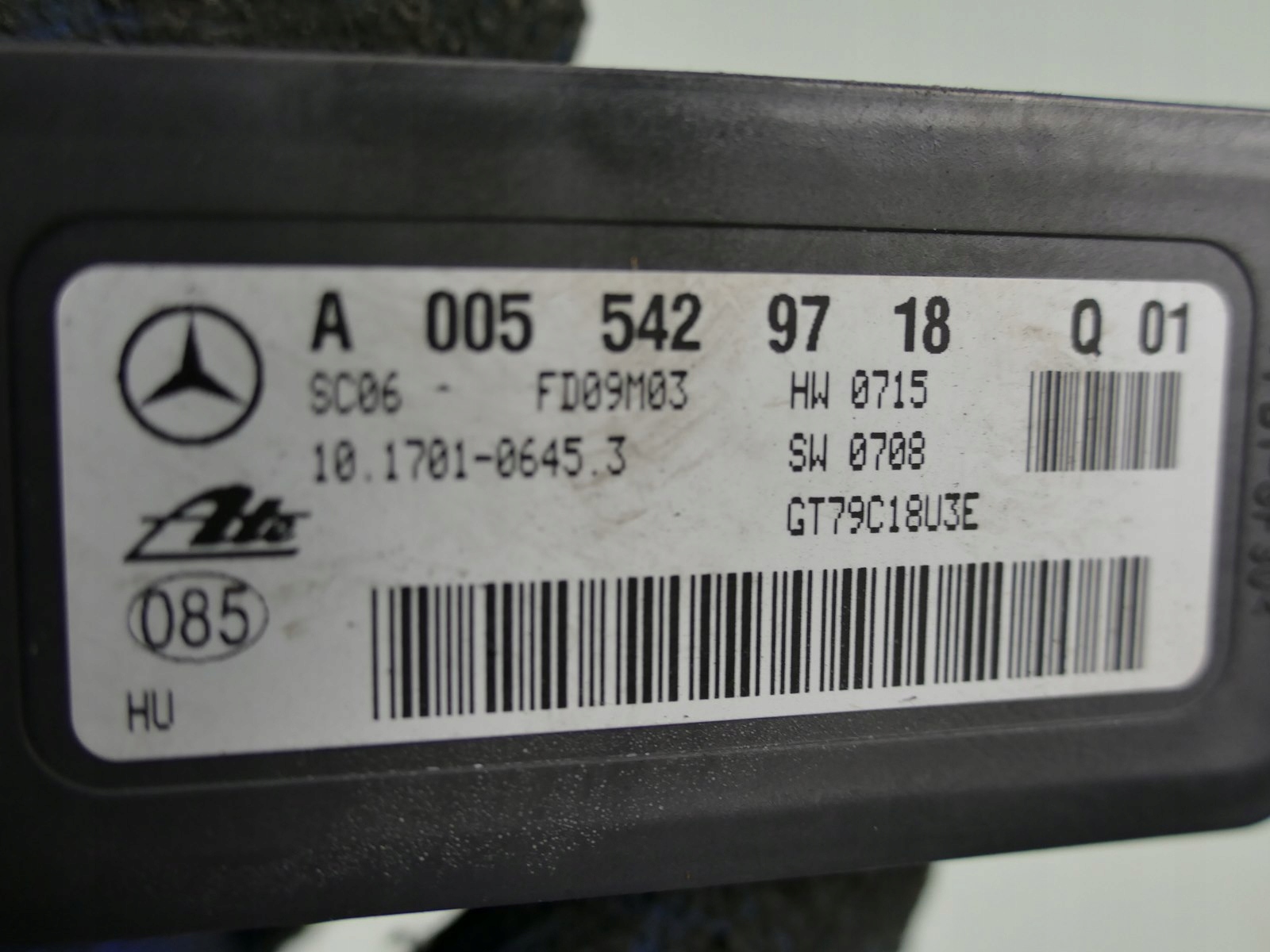 MERCEDES A209 W209 Sensor modul ESP W203 R171