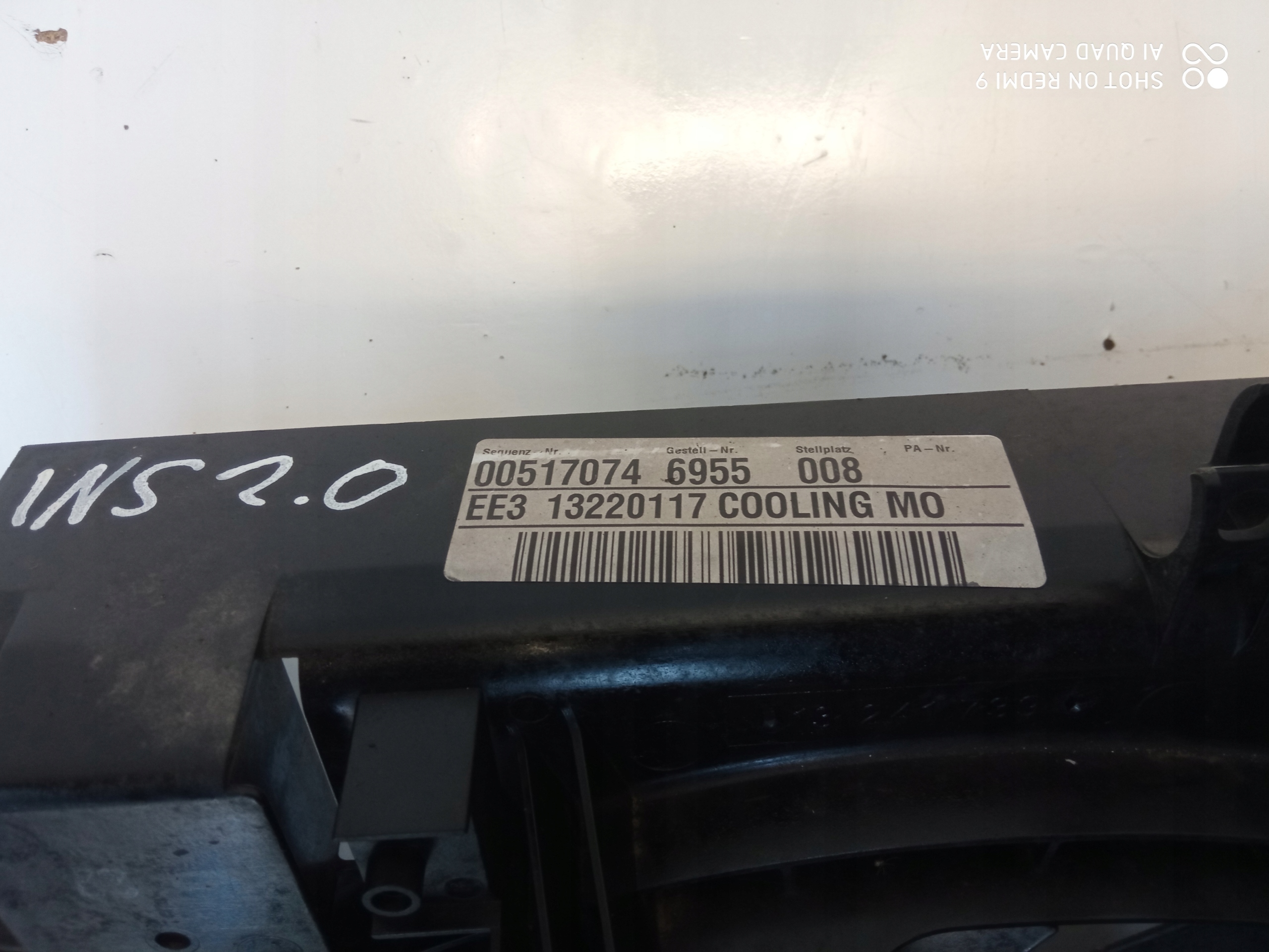 OPEL INSIGNIA A ventilátorok hűtő 2.0 13220117