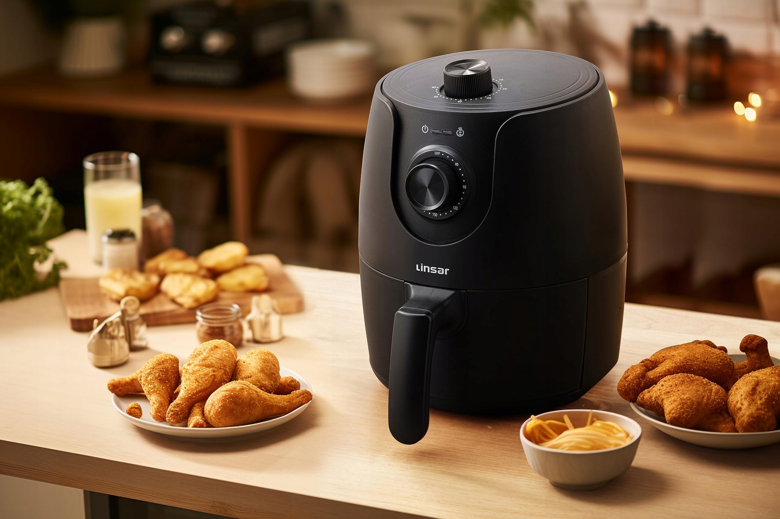 LINSAR Frytkownica Beztłuszczowa 1,8L Z Timerem I Funkcją Podgrzewania — miniatura 6