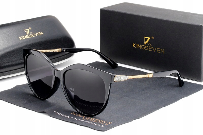 OKULARY PRZECIWSŁONECZNE POLARYZACYJNE DAMSKIE kingseven UV400 KOCIE CAT