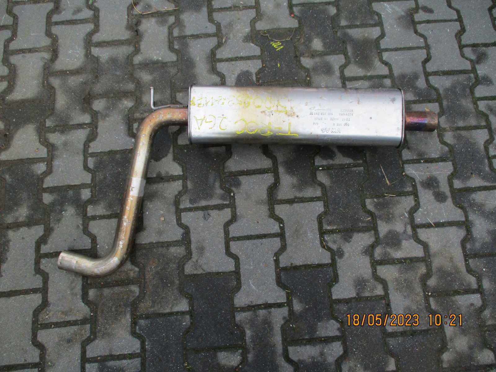 muffler, exhaust VW T ROC 2GA 5Q0253211BF
