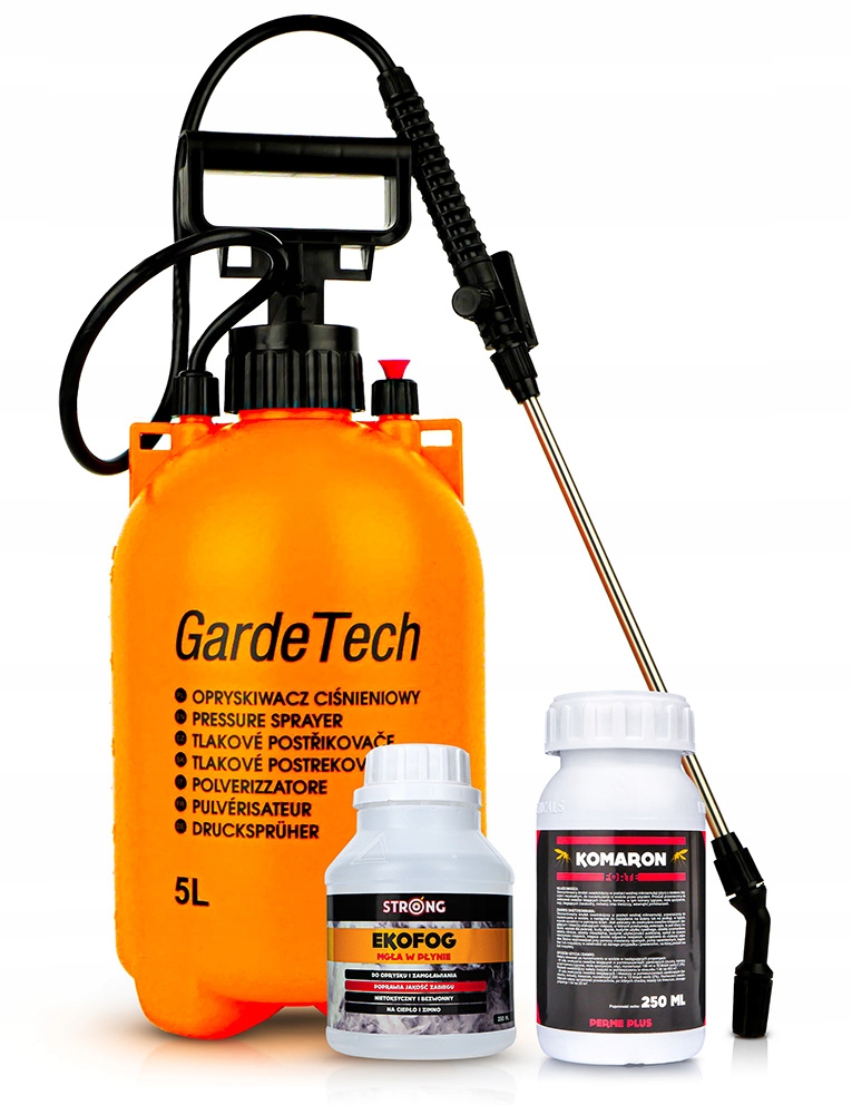 Komaron Oprysk Na Komary Kleszcze+ Utrwalacz Nośnik Ekofog Opryskiwacz 5L