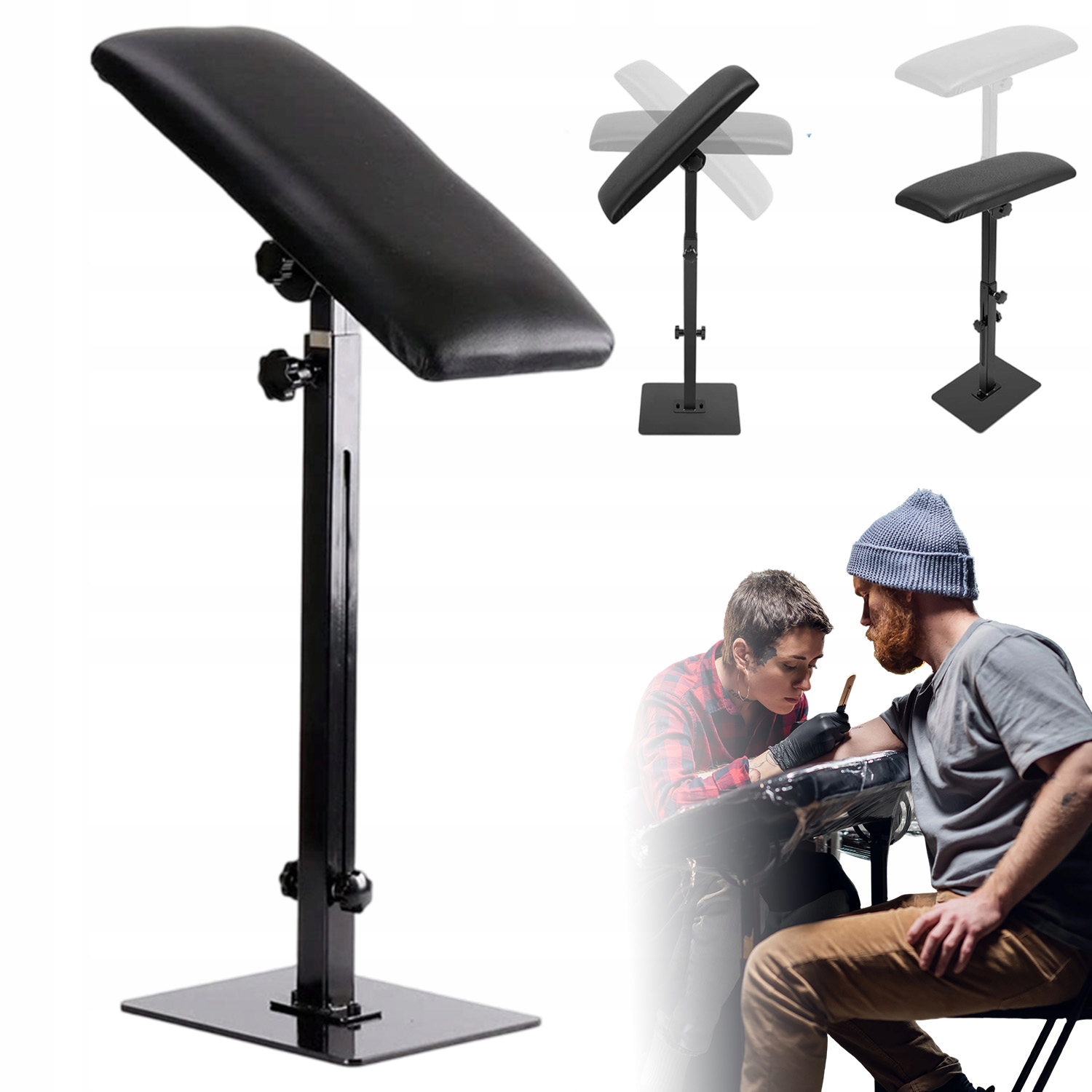 Loketní Opěrka S Podložkou Na Tetování, Kosmetická, Nastavitelná, 64-95 CM