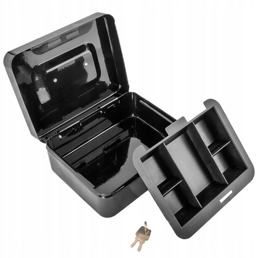 

Metalowa Kasetka na Pieniądze Bilon Sejf Klucze