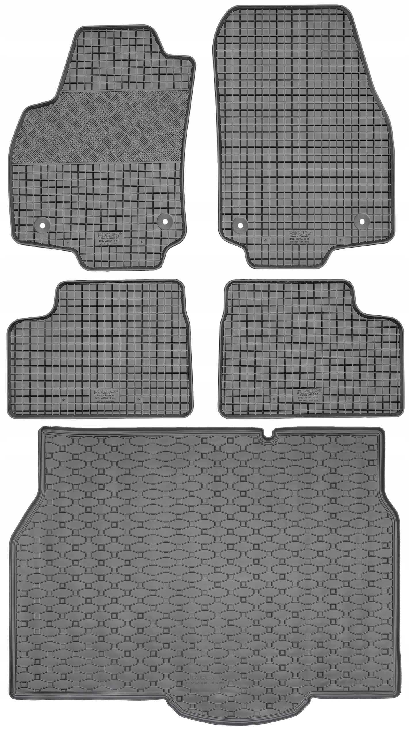 Opel Astra III H Hatchback od roku 2004-2014 – rohož batožinového priestoru koberčeky