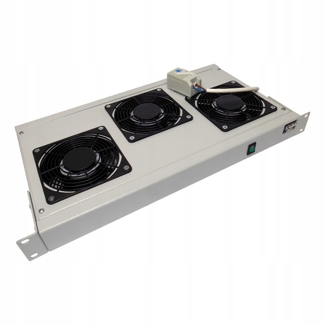 3-VENTILÁTOROVÝ Panel 19" S Termostatem Apra-net