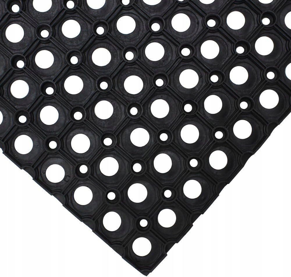 WYCIERACZKA WEJŚCIOWA 50x80 MATA DO BUTÓW ZEWNĘTRZNA GRUBA POD DRZWI GUMOWA Grubość 22 mm