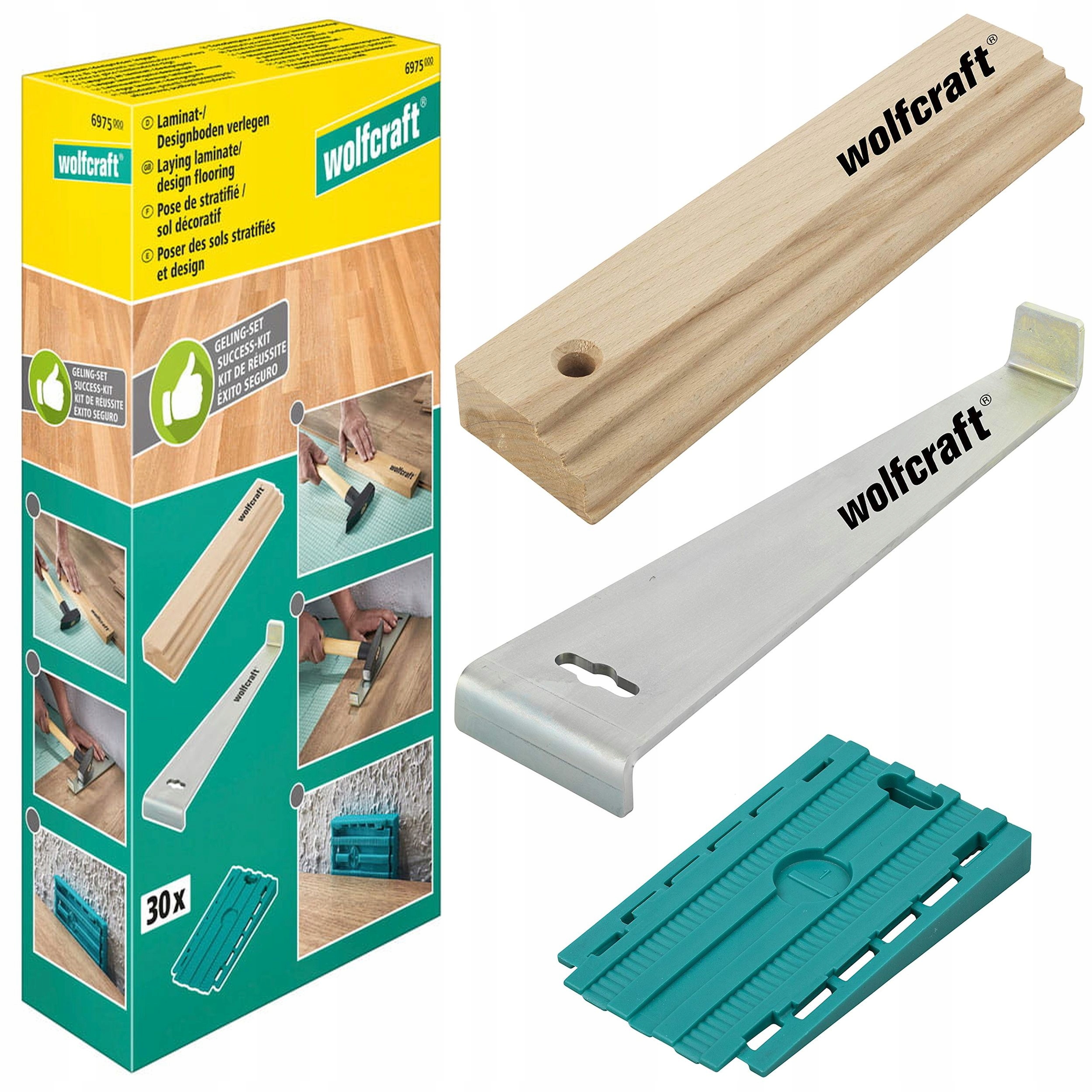 

Wolfcraft Zestaw do układania paneli 6975000
