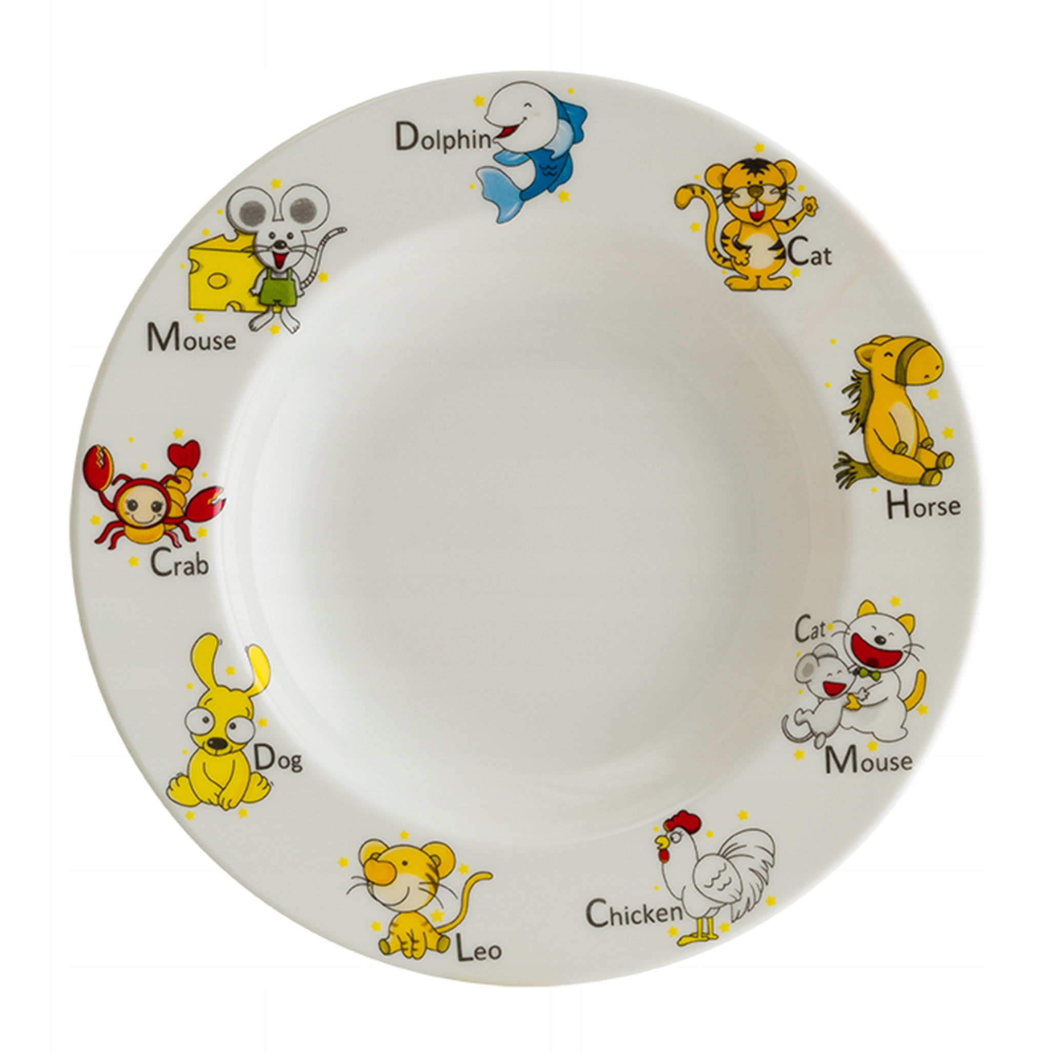 Sada 12 X Kuchynské Taniere Hlboký Tanier 23 CM 0,3 L Porcelán Bonna Kids