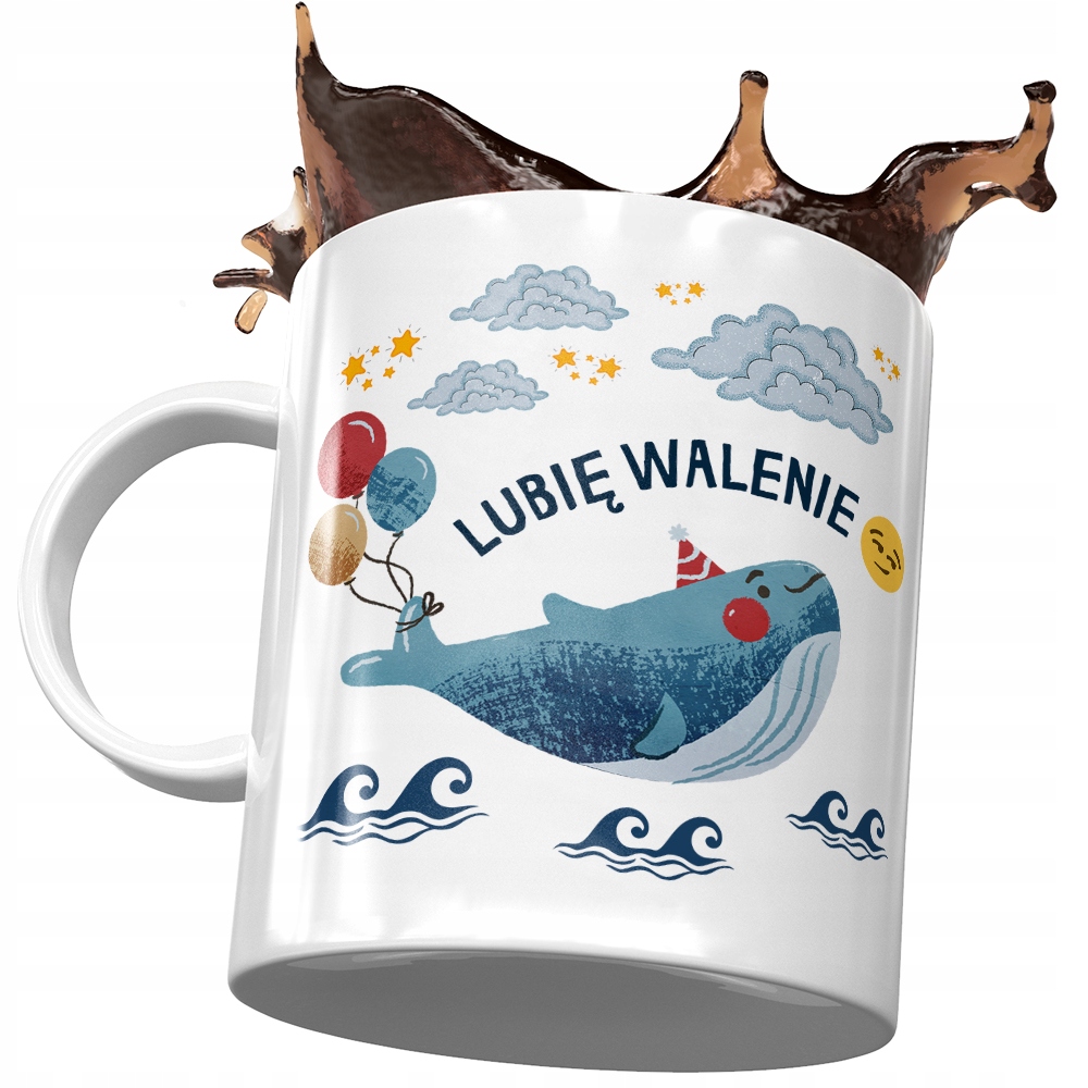 

Kubek Śmieszny Zabawny Lubię Walenie