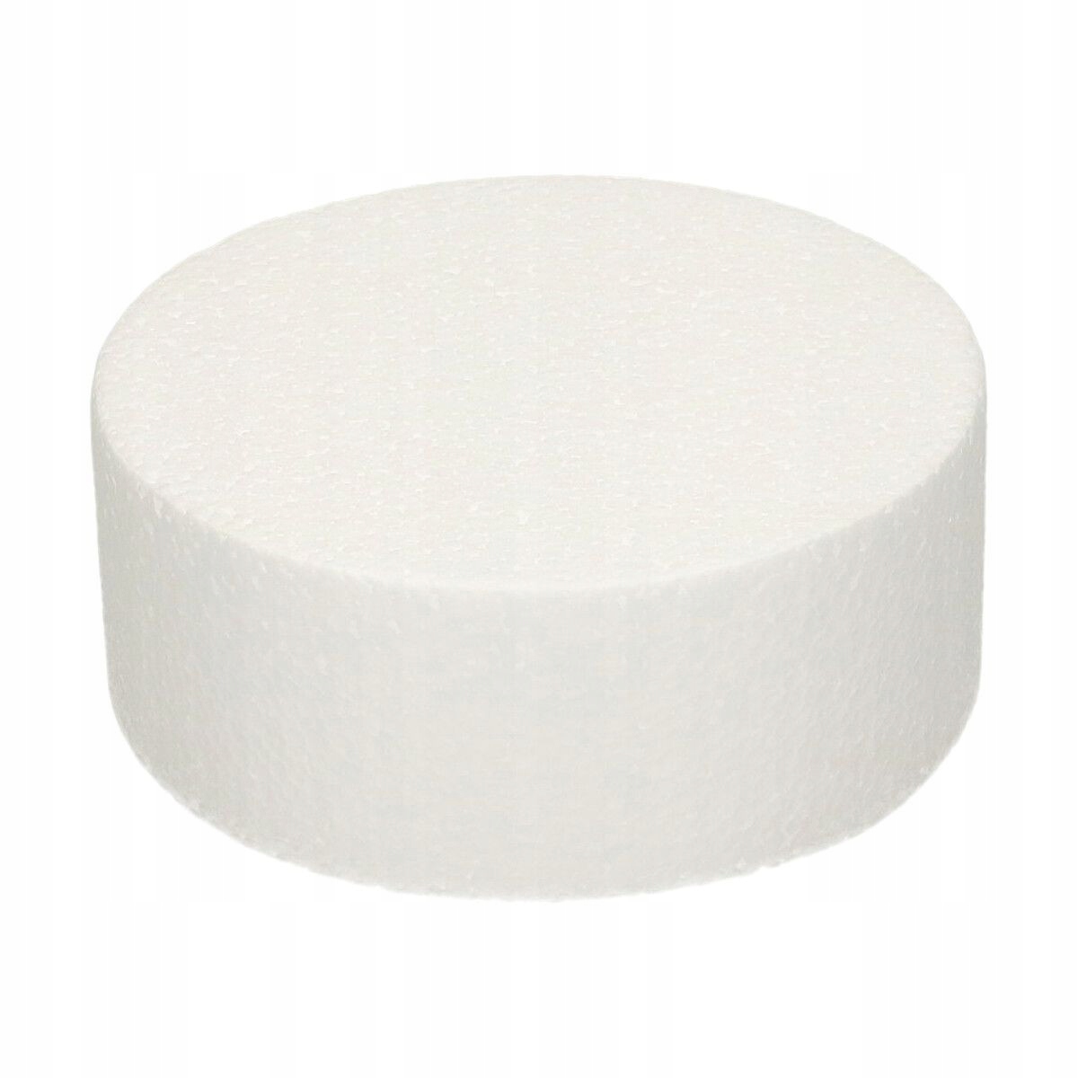 

Baza styropianowa atrapa tortu okrągła 12x12x5 cm