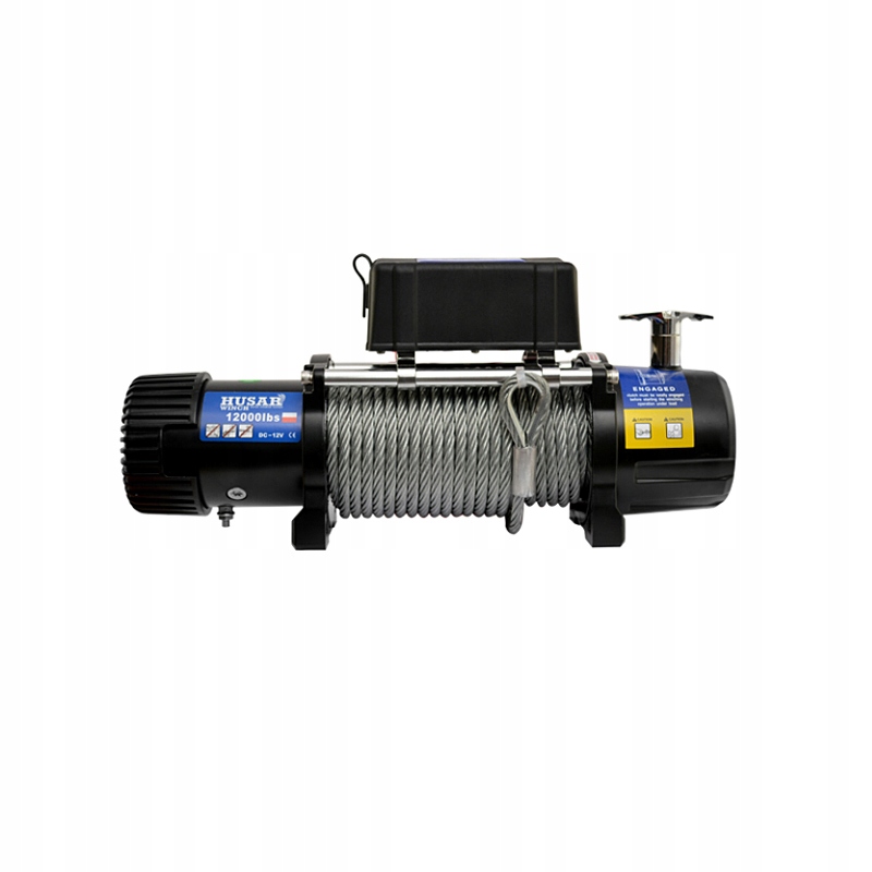 Wyciągarka elektryczna Husar Winch BST12000LBS 12V lina stalowa Stan opakowania oryginalne
