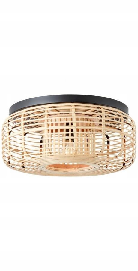 Bambusová stropná lampa boho Crosstown Brilliant, 45 cm