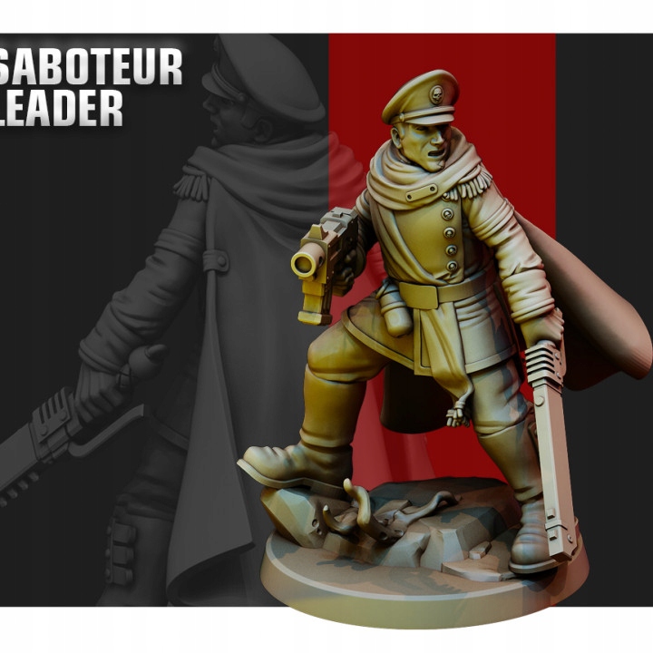 Saboteurs Leader Red Pilgrim Miniatures
