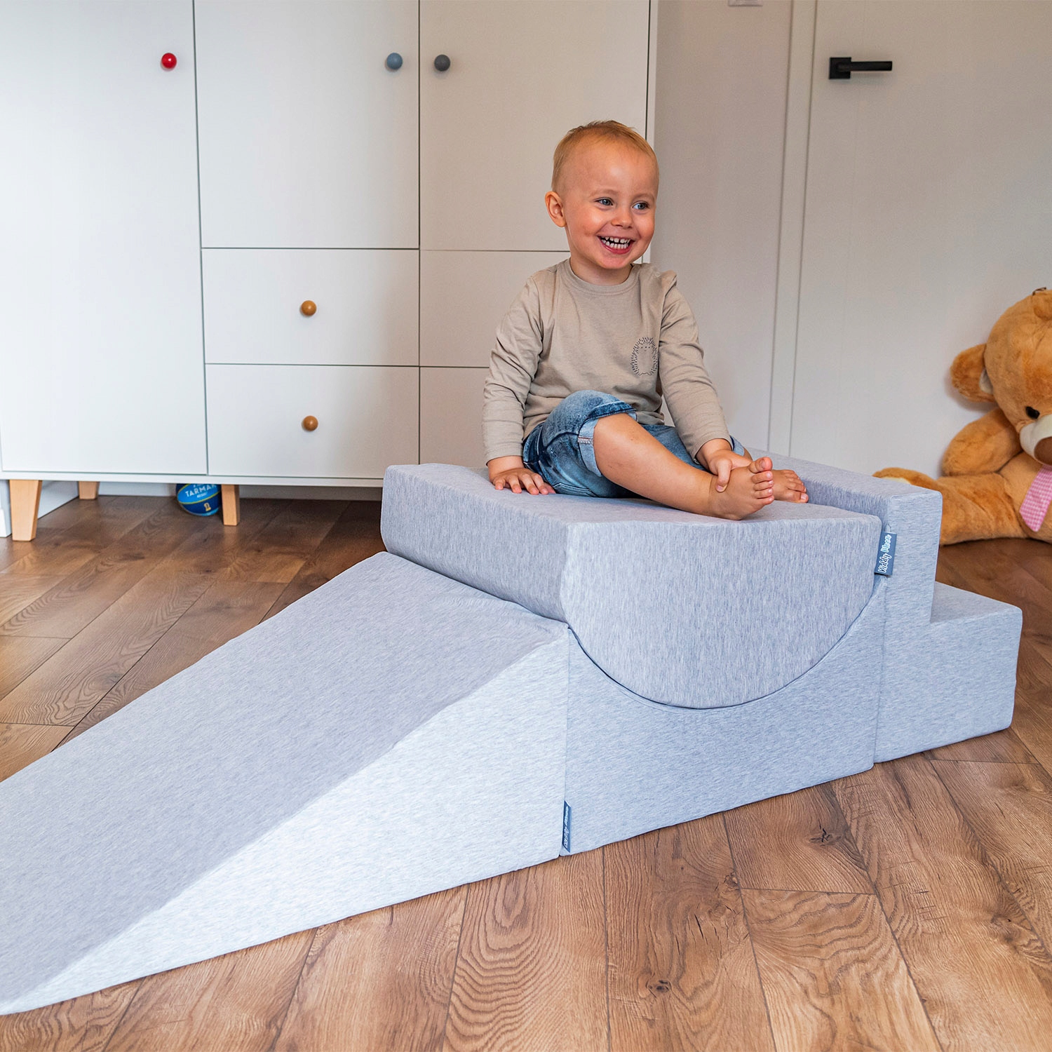 KiddyMoon PPZP-OK30D-115 Piankowy Zestaw Plac Zabaw DLA DZIECI 200 piłeczek Marka KiddyMoon