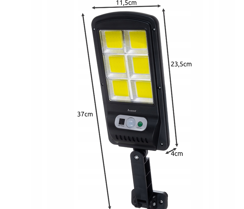MOCNA LAMPA SOLARNA LED CZUJNIK RUCHU ZMIERZCH Cechy dodatkowe czujnik ruchu czujnik zmierzchu możliwość ściemniania pilot