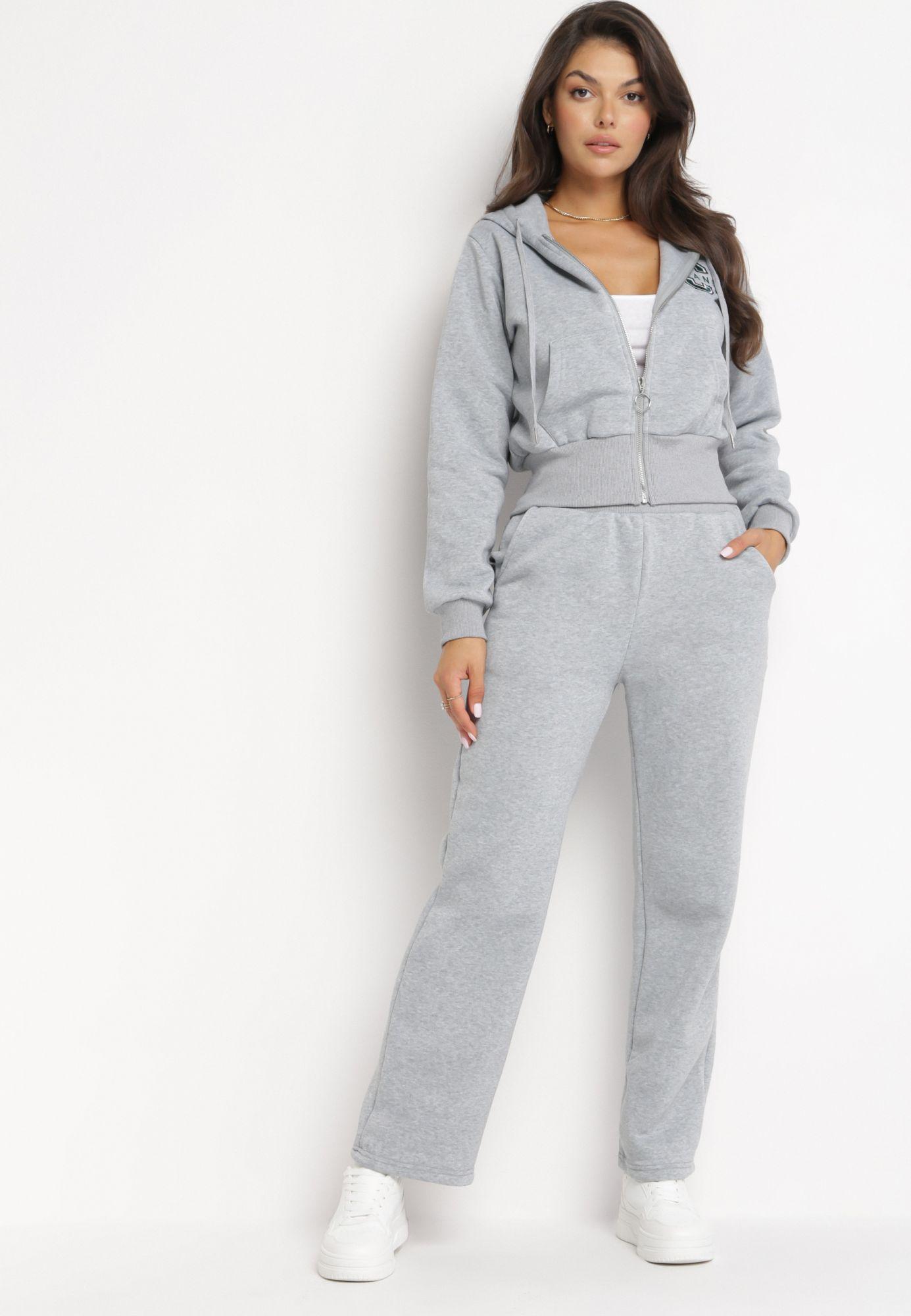 Born2Be Jasnoszary Komplet Dresowy damskie XL/XXL