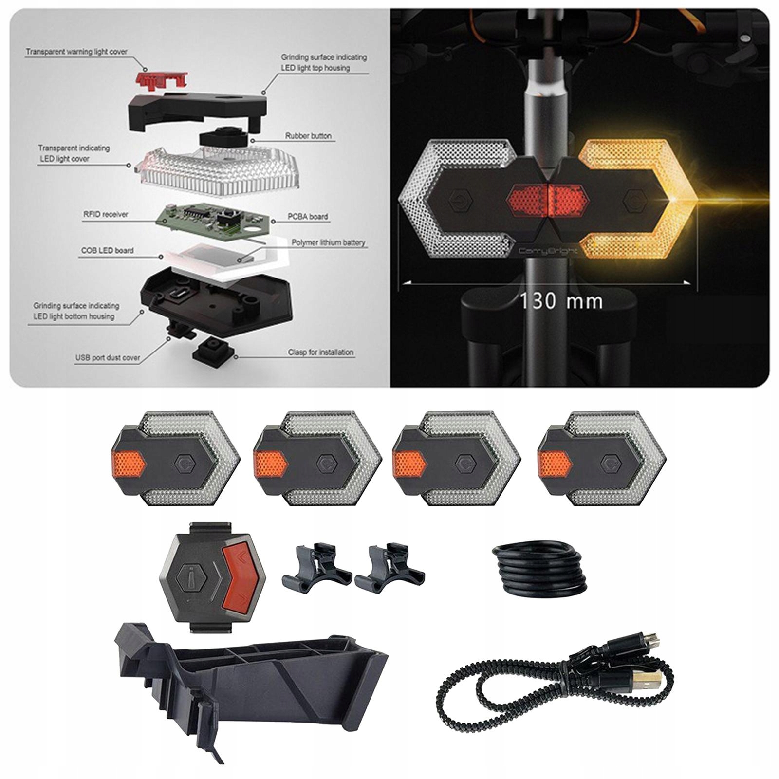 Kierunkowskazy Przód i Tył Inteligentne Mocowanie na osi zintegrowana oś