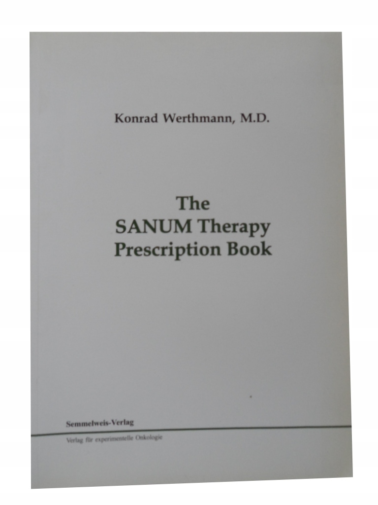 Книга рецептов Sanum терапии Werthmann