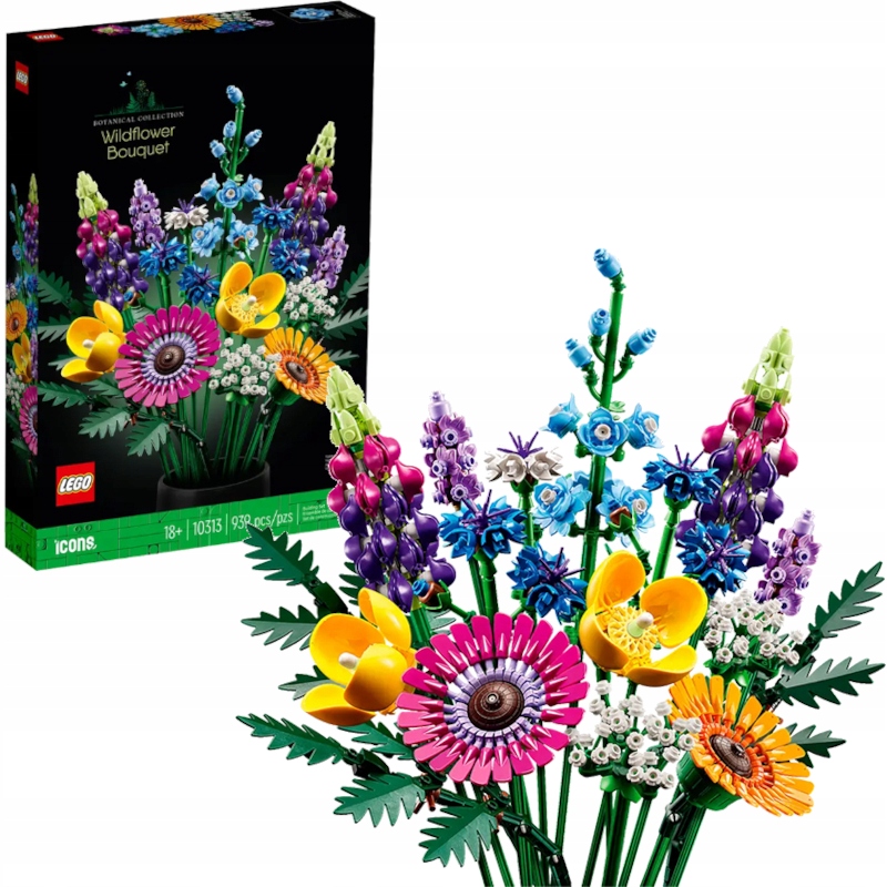 Lego Icons Kytice Polních Lučních Květin Botanická Kolekce Rostlin
