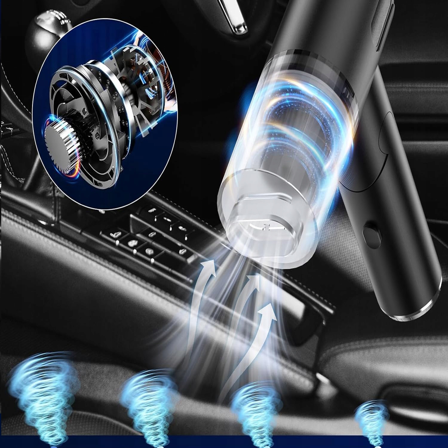 BEZPRZEWODOWY ODKURZACZ RĘCZNY 120W DO SAMOCHODOWY DYWANÓW DOMU Praca na mokro nie