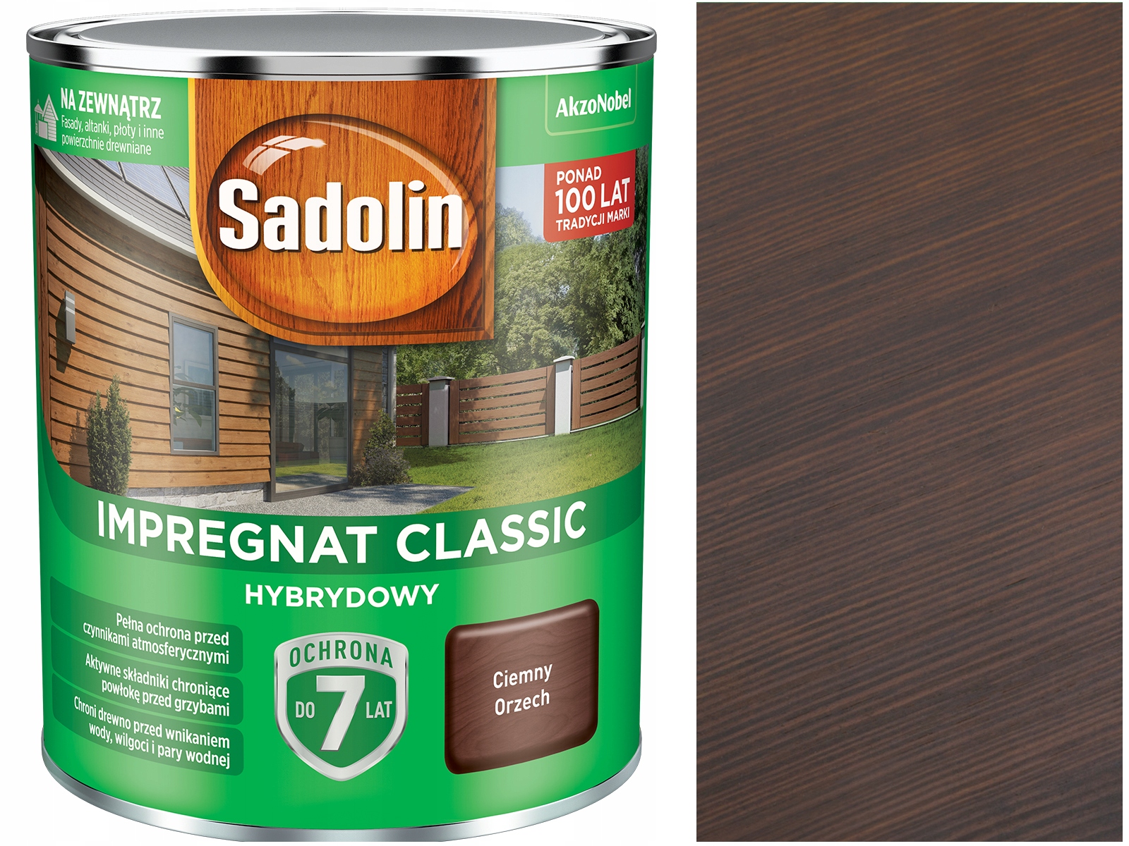 

Sadolin Classic Hybrydowy Ciemny Orzech 0,75L