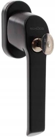 Okenní klika Schüco černá S Klíčem