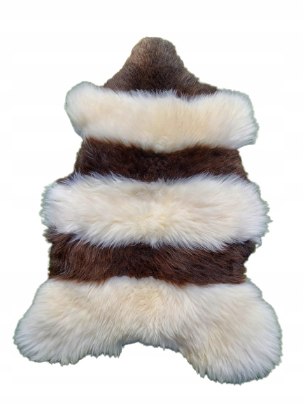 Ovčí kůže Přírodní vzor Zebra Kobereček koberec