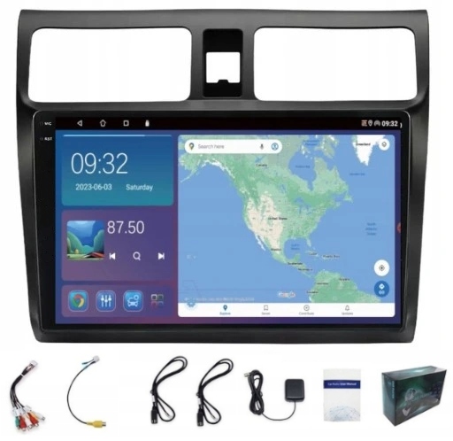 Radio Nawigacja Gps Suzuki Swift 2004-2010 Carplay Wifi Usb 4GB 64GB