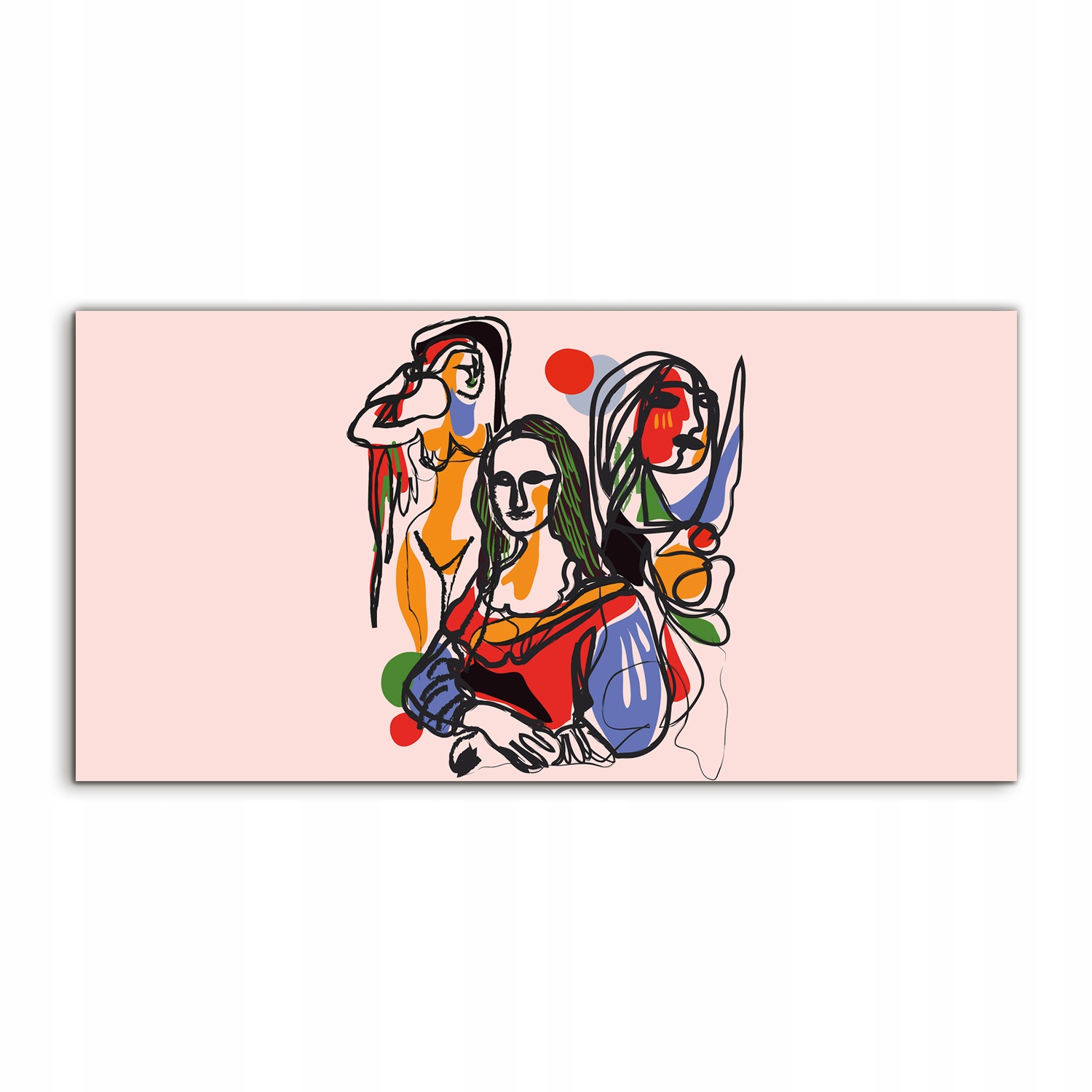 Akrylový obraz 140x70 na stenu Štýl Picasso Umenie