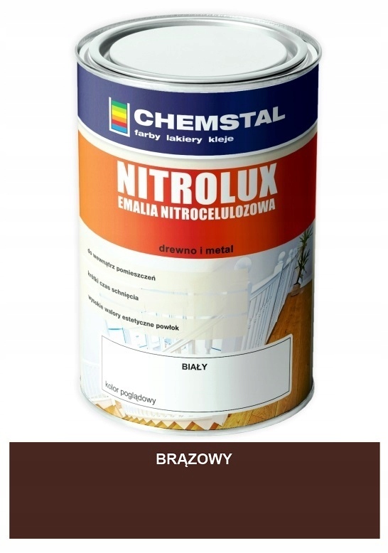 CHEMSTAL EMALIA NITROLUX NITRO BRĄZOWY 1L