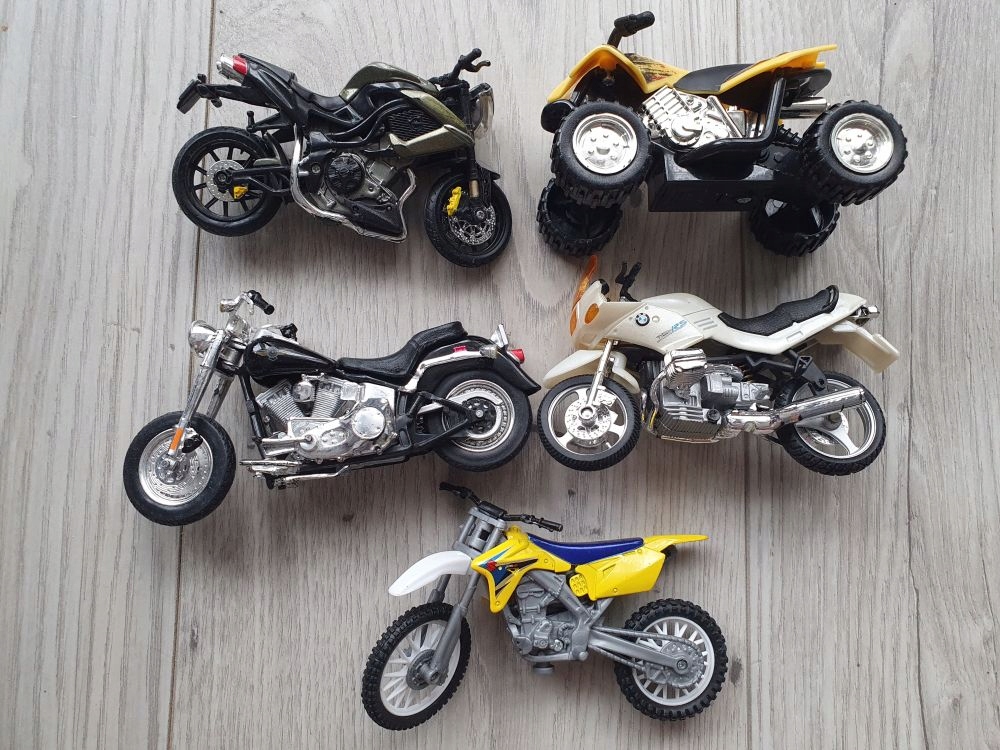 Kolekcja 5 modeli motocykli motory motocykle BMW QUAD
