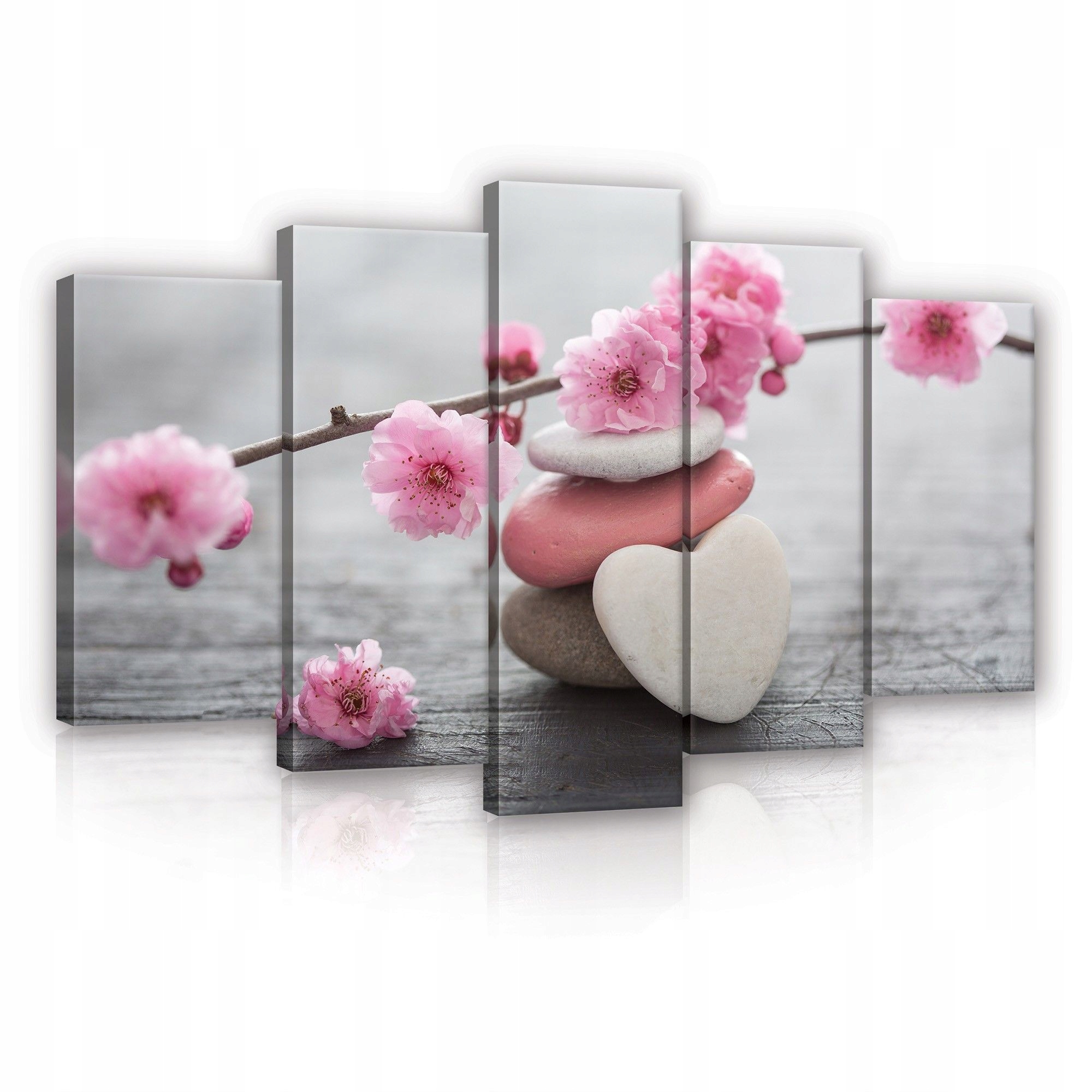 Obraz 100x60 Zen klid harmonie sakura višňový květ kameny rovnováha