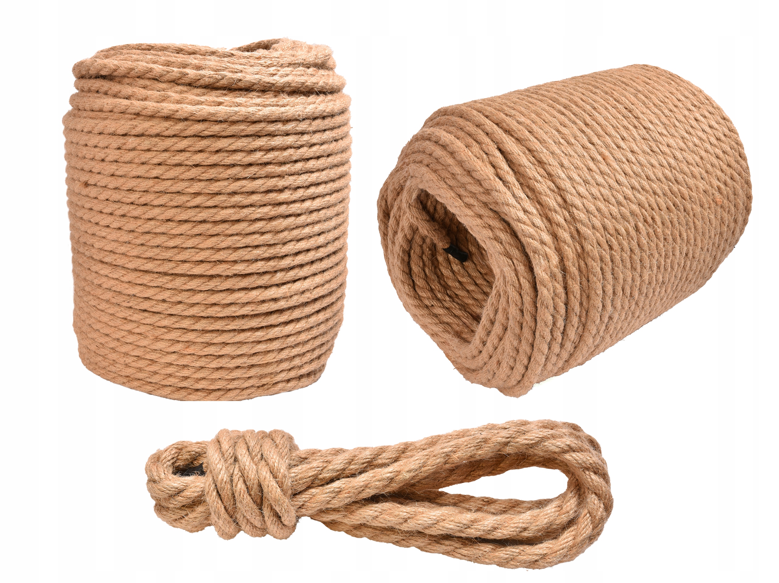 Sznur Lina Jutowa Szpagat Linka dekoracyjna ozdobna 14mm 50M