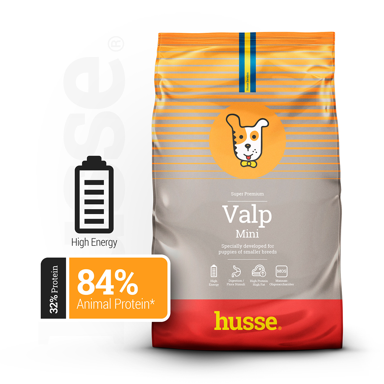 Husse Valp Mini karma sucha dla szczeniąt 7 kg
