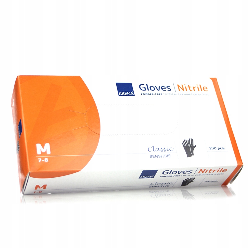 

Rekawiczki Nitrylowe M Czarne Black Abena M 100szt