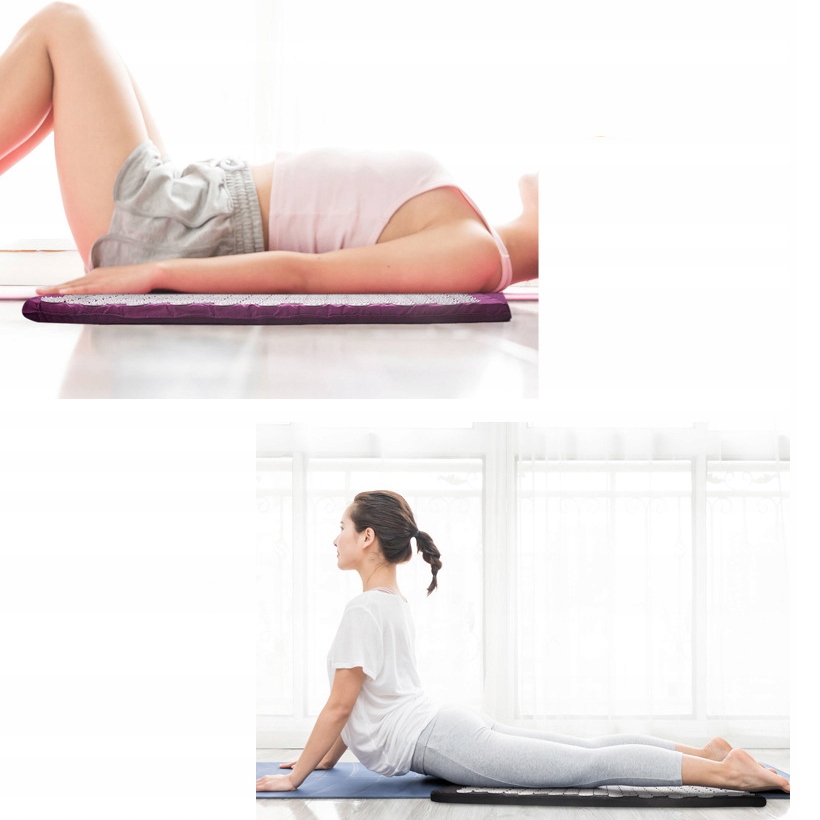 Mata Poduszka Do Akupresury Masażu - czarny Grubość maty 2 cm