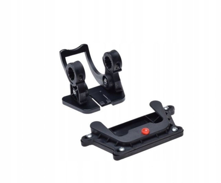 

Uchwyt kosza do kierownicy rowerowy czarny komplet